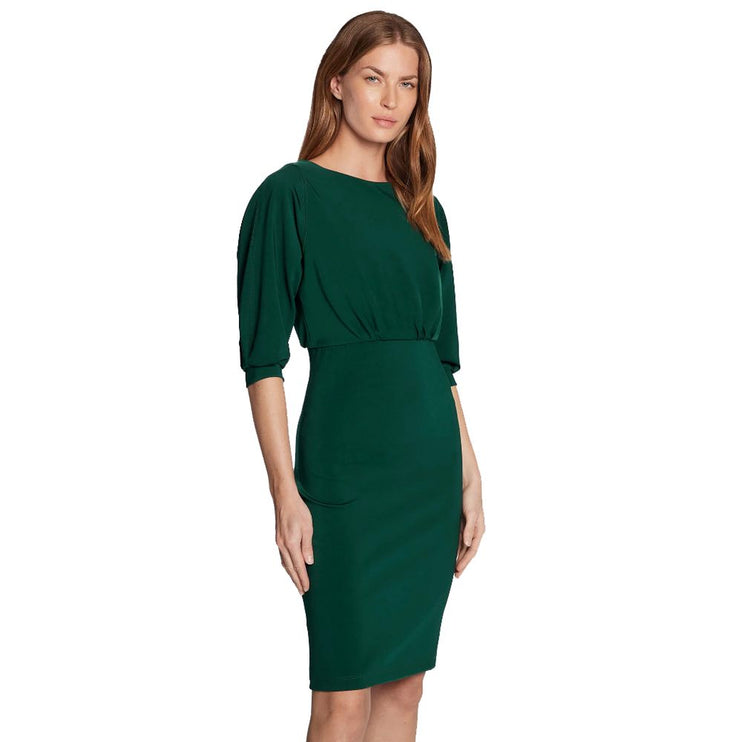 Robe de viscose verte