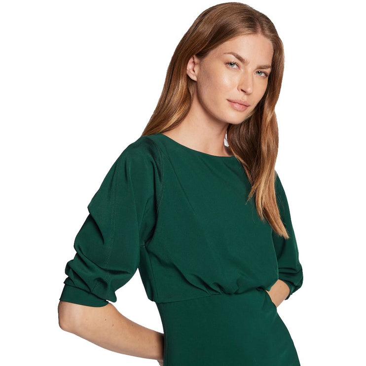 Robe de viscose verte