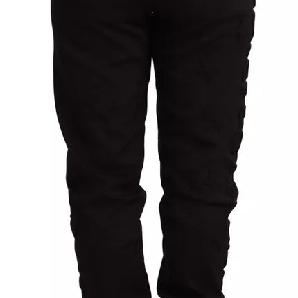 Black Jogger Women Polyester Pants