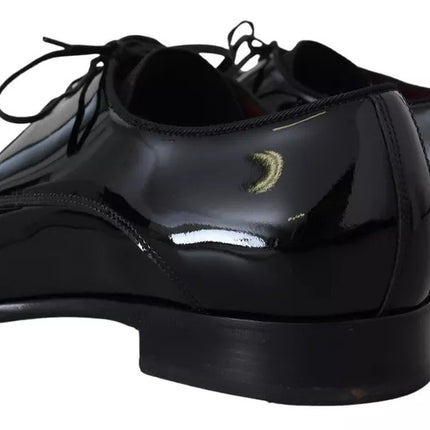 Black Patent Leather Derby Dress Shoes