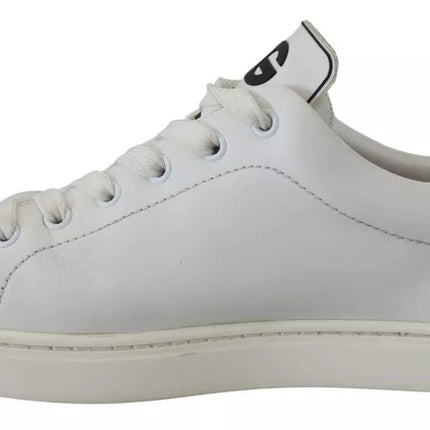 White Leather Heart Low Top Sneakers Casual Shoes