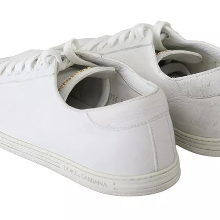 White Saint Tropez Lace Up Men Sneakers Scarpe da uomo