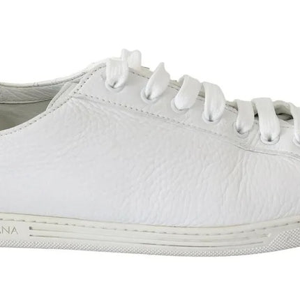 White Saint Tropez Lace Up Men Sneakers Scarpe da uomo