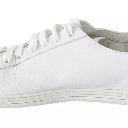 White Saint Tropez Lace Up Men Sneakers Scarpe da uomo