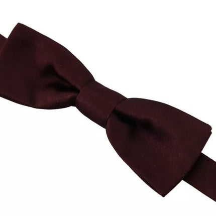 Bordeaux Silk Adjustable Neck Men Bow Tie