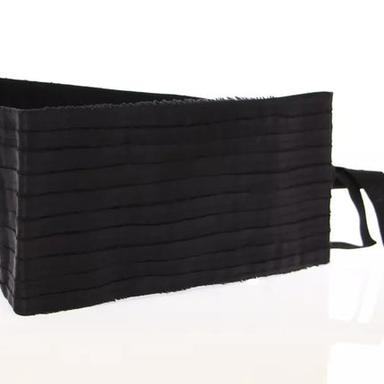 Black Silk Womens Waist Cummerbund