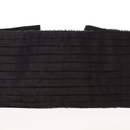 Black Silk Womens Waist Cummerbund