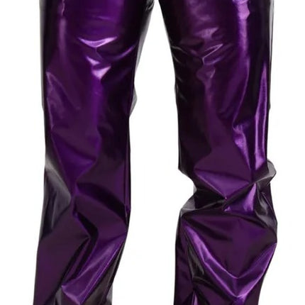 Purple Shining Men Casual Pants