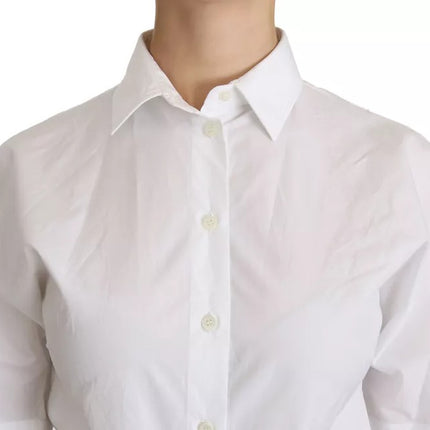 White Collared Short Sleeve Polo Shirt Top