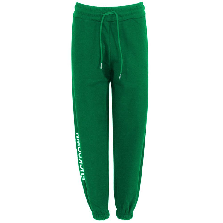 Jeans in cotone verde e pantalone