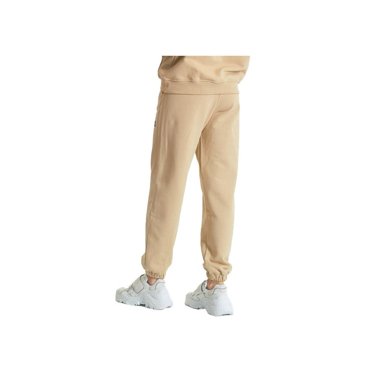 Jeans di cotone beige e pantalone