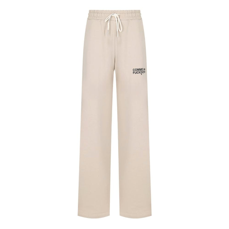 Jeans di cotone beige e pantalone