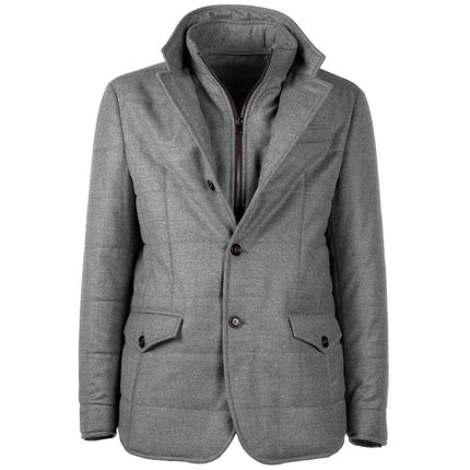 Chaqueta de lana gris