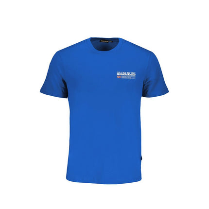 Blauw katoenen t-shirt