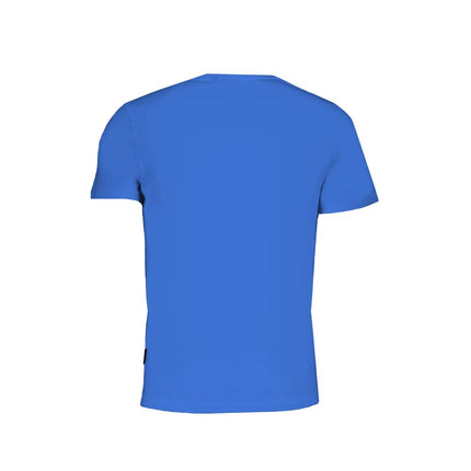 Blauw katoenen t-shirt