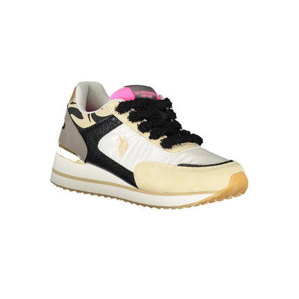 Beige Polyester Women Sneaker