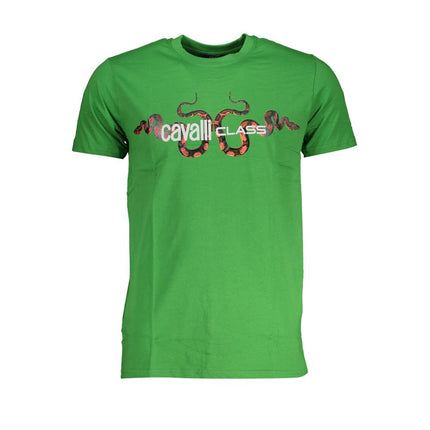 Groen katoenen t-shirt