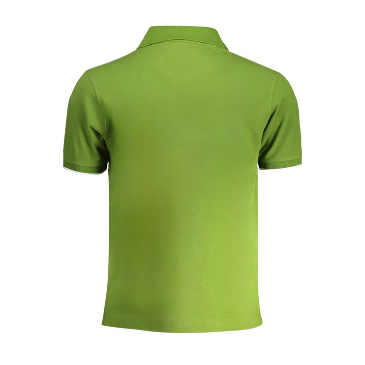 Shirt di polo in cotone verde