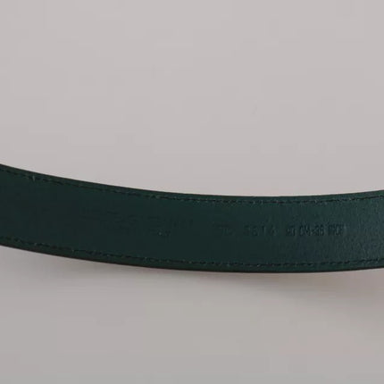 Green Gold Buckle Waist Leather Belt