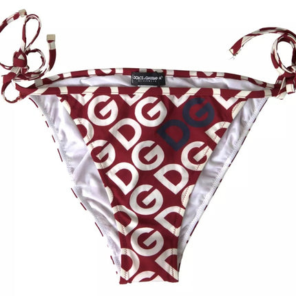 Bordeaux DG Mania Print Bottom Beachwear Bikini