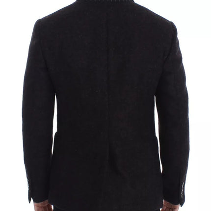 Bordeaux Alpaca Two Button Jacket Blazer