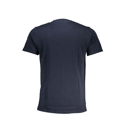 Blauw katoenen t-shirt