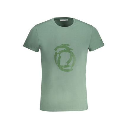 Groen katoenen t-shirt