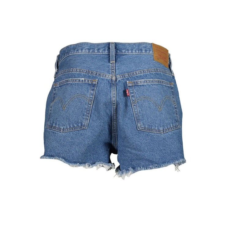 Chique vintage 501 denim shorts met versleten effect