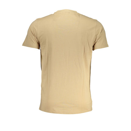 Beige katoenen t-shirt