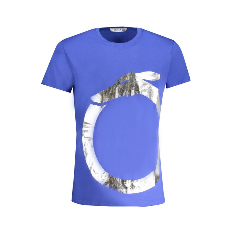 T-shirt di cotone blu