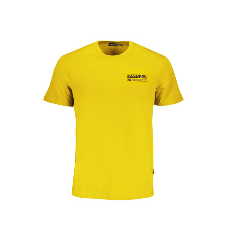 T-shirt di cotone giallo