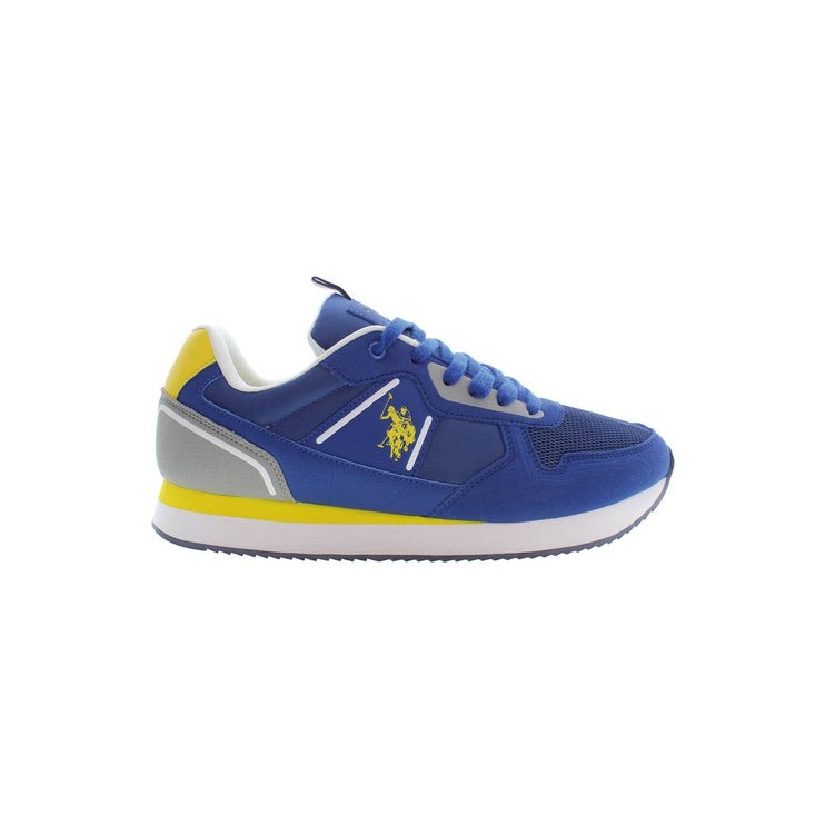 Sleek Blue Lace-Up Sports Sports