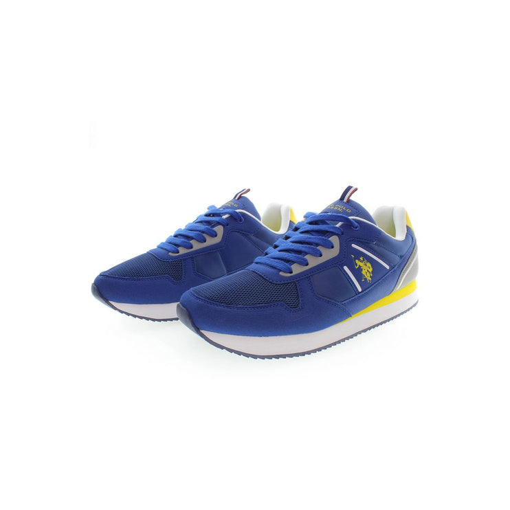 Sleek Blue Lace-Up Sports Sports