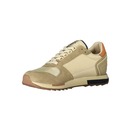 Zapatilla de poliéster beige