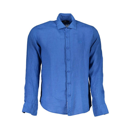 Elegant linnen Frans kraag shirt