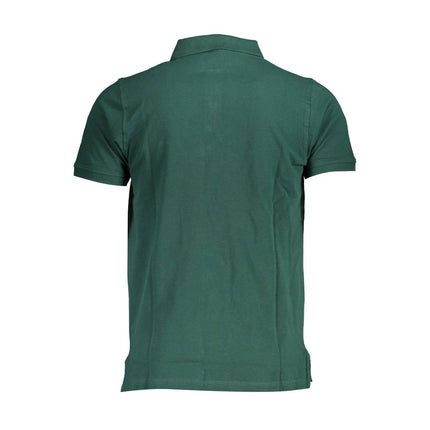 Shirt di polo in cotone verde