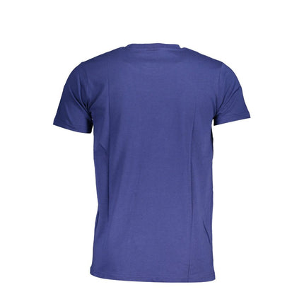 Camiseta de algodón azul