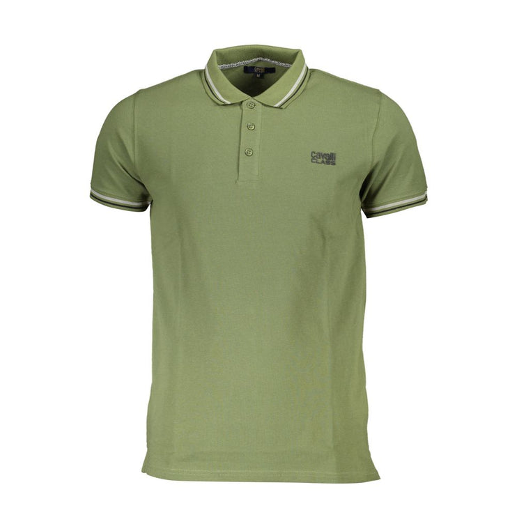 Shirt di polo in cotone verde