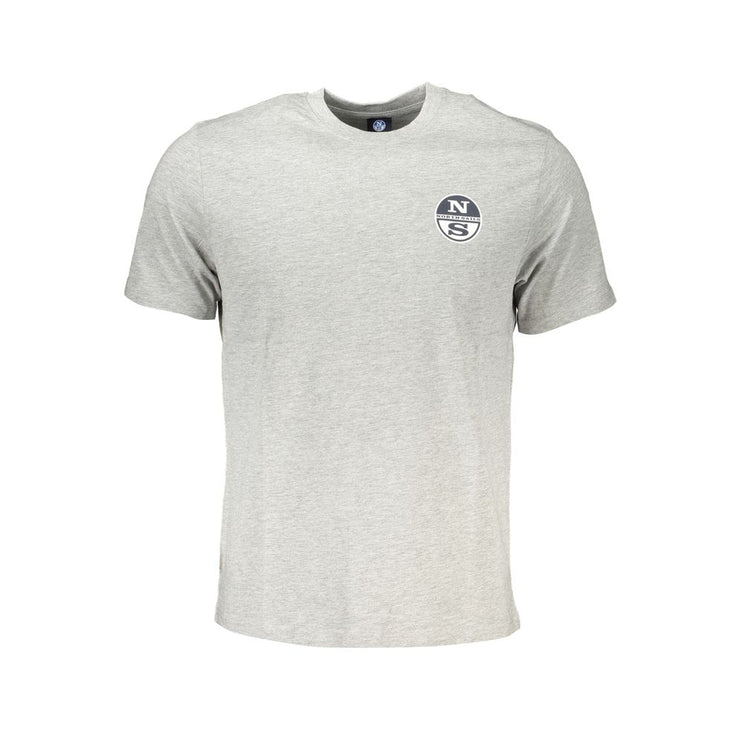 T-shirt di cotone grigio