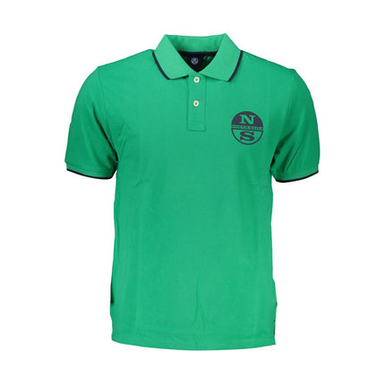 Groen katoenen poloshirt