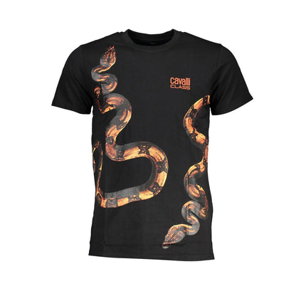 Zwart katoenen t-shirt