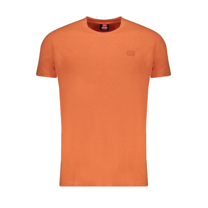 Oranje katoenen t-shirt