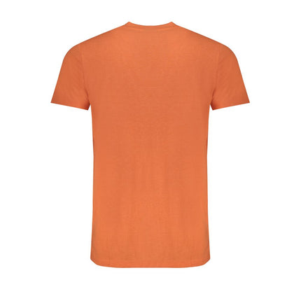 Oranje katoenen t-shirt