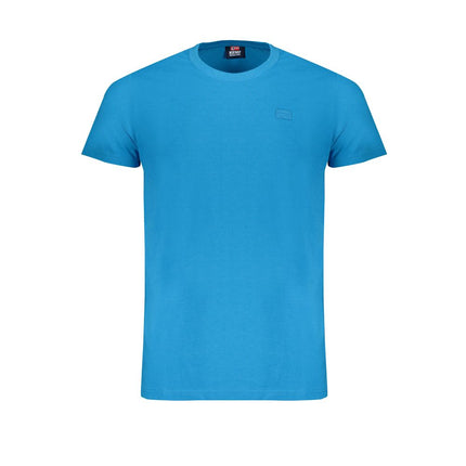 Blauw katoenen t-shirt