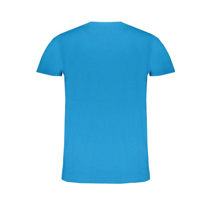 Blauw katoenen t-shirt