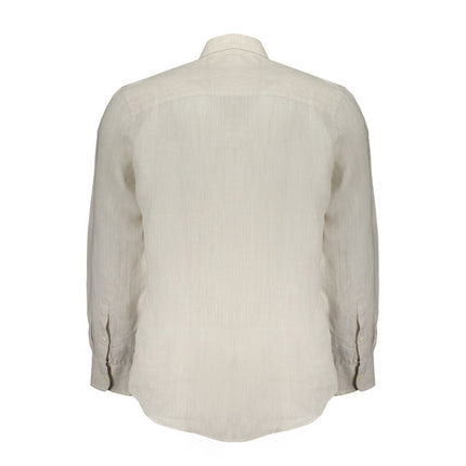 Camicia di lino beige