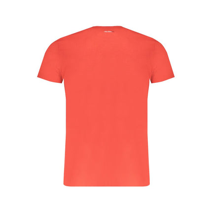 Rood katoenen t-shirt