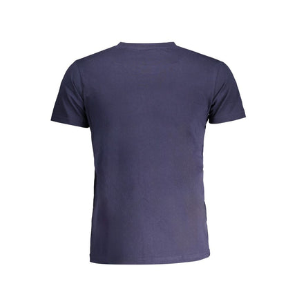 Blauw katoenen t-shirt