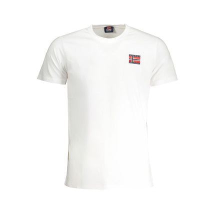 Wit katoenen t-shirt