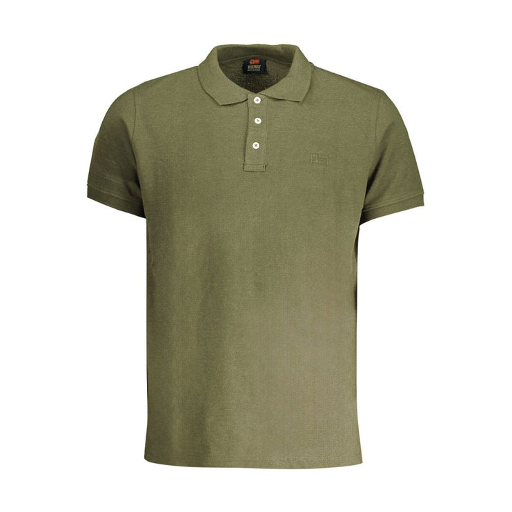 Shirt di polo in cotone verde